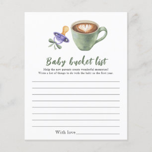 Baby is brewing coffee - Baby bucket list
