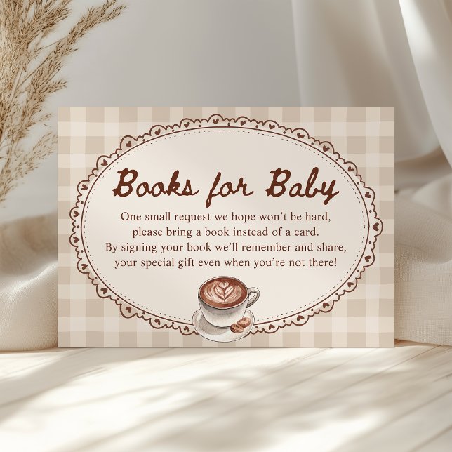 Baby is Brewing Coffee Baby Shower Books for Baby Enclosure Card (Creator Uploaded)