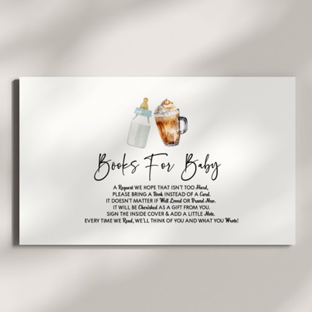 Baby Is Brewing Coffee Baby Shower Books For Baby Enclosure Card (Creator Uploaded)