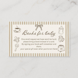 Baby is Brewing Coffee Baby Shower Books for Baby Enclosure Card