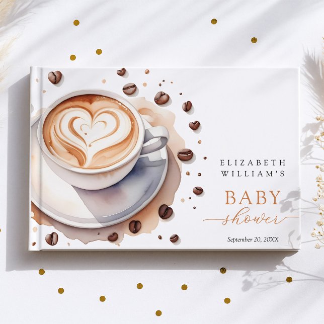 Baby is Brewing Coffee Baby Shower Guest Book (Creator Uploaded)