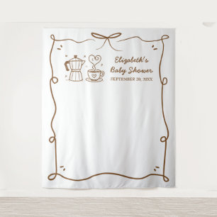 Baby Is Brewing Coffee Baby Shower Tapestry