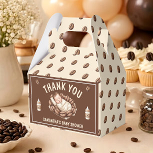 Baby Is Brewing Coffee Baby Shower Thank You Favour Box