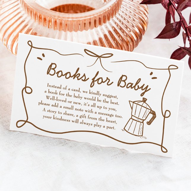 Baby Is Brewing Coffee Books for Baby Card (Creator Uploaded)