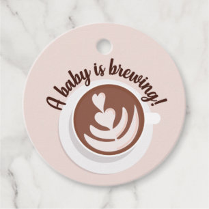 Baby is Brewing Coffee Brunch Baby Shower Sprinkle Favour Tags