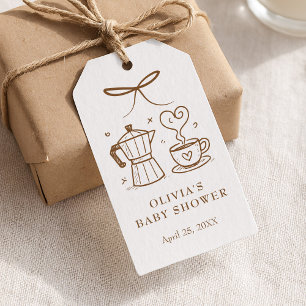 Baby is Brewing Coffee Favour Tag