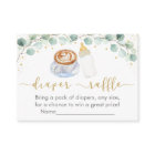 Baby Is Brewing Coffee Greenery Diaper Raffle