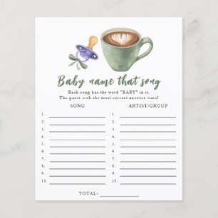 Baby is brewing coffee - Name that song game