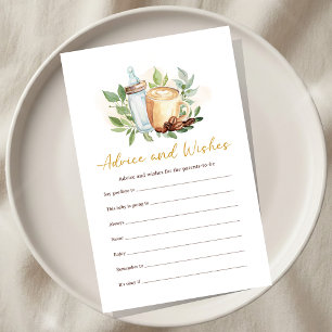 Baby is Brewing Coffee Shower Advice and Wish Game