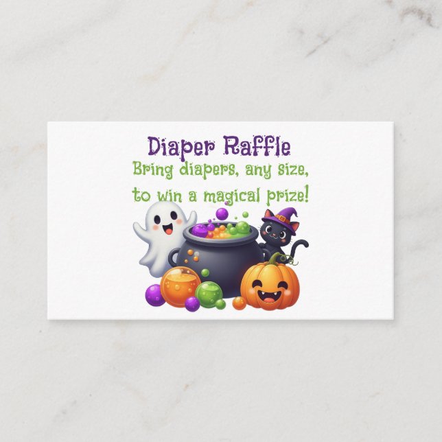 Baby is Brewing Diaper Raffle Enclosure Card (Front)