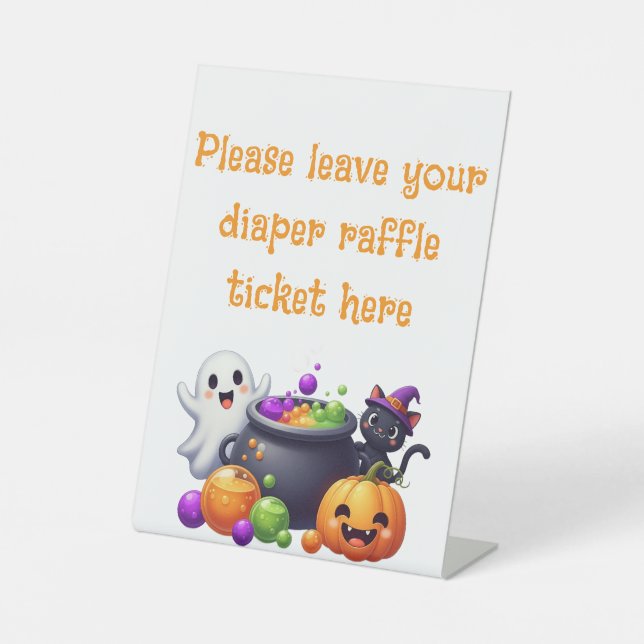 Baby is Brewing diaper raffle sign (Front)