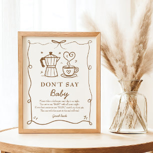 Baby Is Brewing Don’t Say Baby Game Poster