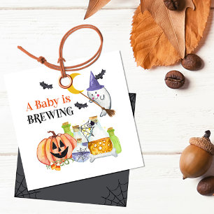 Baby is Brewing Ghost and Potion Baby Shower Favour Tags