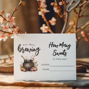 Baby Is Brewing Guess How Many Baby Shower Enclosure Card