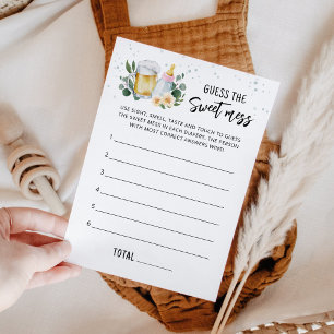 Baby Is Brewing Guess the Sweet Mess Game Card