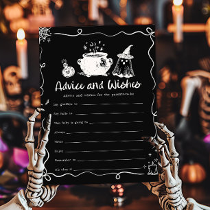 Baby is Brewing Halloween Advice and Wishes Game