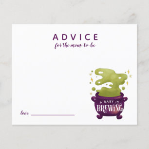 Baby Is Brewing Halloween Advice for Mummy Card