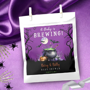 Baby Is Brewing Halloween Baby Shower Favour Bags