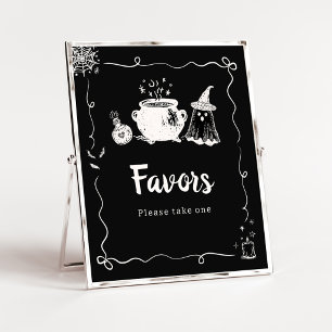 Baby is Brewing Halloween Favours Sign