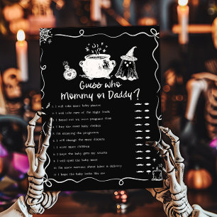Baby is Brewing Halloween Guess Who Mummy or Daddy
