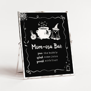 Baby is Brewing Halloween Mum Osa Bar Sign