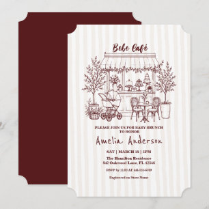 baby is brewing Home cafe themed BABY Shower Invitation