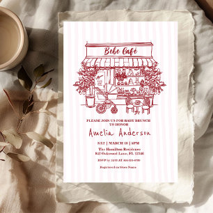  baby is brewing Home cafe themed BABY Shower Invitation