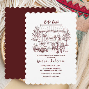 baby is brewing Home cafe themed BABY Shower Invitation