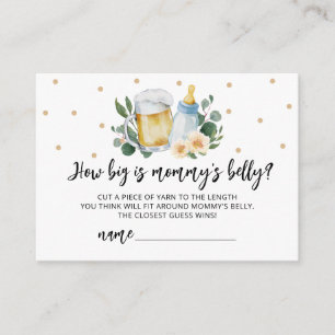 Baby Is Brewing How Big Is Mummy's Belly card