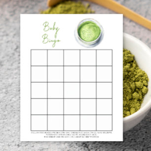 Baby is brewing Matcha Baby shower bingo game