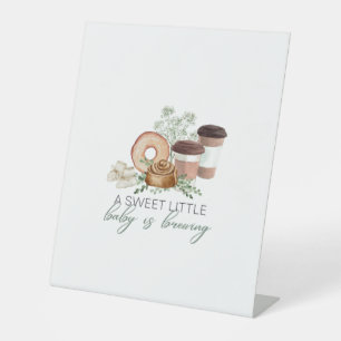 Baby is Brewing Pedestal Sign