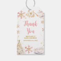 Baby Is Brewing Pink Winter Tea Party Baby Shower