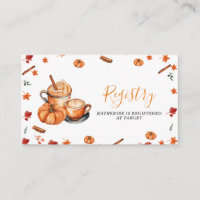 Baby Is Brewing Pumpkin Spice Baby Shower Registry