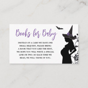 Baby is Brewing Purple Witch Books for Baby Enclosure Card