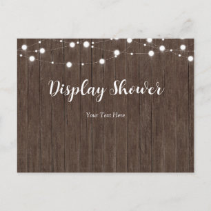 Baby is Brewing Rustic Baby Shower Insert Card