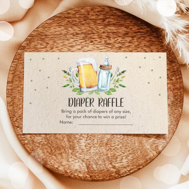 Baby is Brewing Shower Beers Diaper Raffle Card (Creator Uploaded)