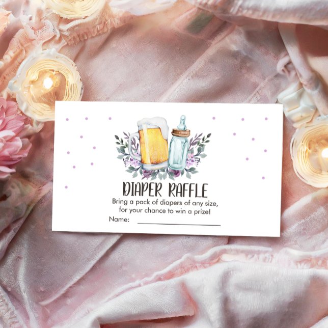 Baby is Brewing Shower Beers Diaper Raffle Card (Creator Uploaded)