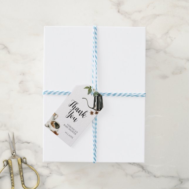 Baby is Brewing Shower Gift Tags  (With Twine)
