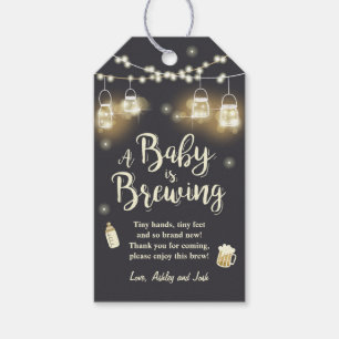 Baby is Brewing thank you tags Baby Shower BBQ