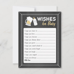 "Baby Is Brewing" Wishes Advice Card