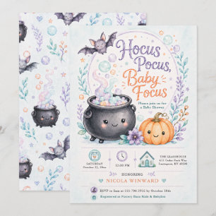 Baby Is Brewing Witch Baby Shower Invitation