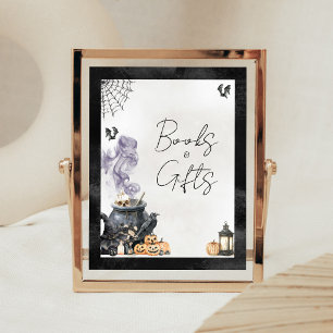 Baby is Brewing Witch Cauldron Books and Gift Sign