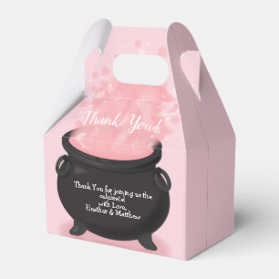 Baby is Brewing Witch Shower Gothic Pink Girl Favour Box
