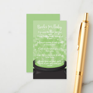 Baby is Brewing Witch Shower Halloween Cauldron Enclosure Card