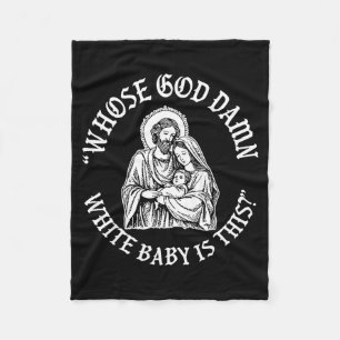 Baby Is This Christian Nativity Parody  Fleece Blanket
