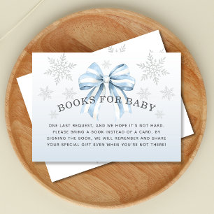 Baby It’s Cold Outside Blue Bow Books for Baby Enclosure Card