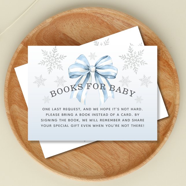 Baby It’s Cold Outside Blue Bow Books for Baby Enclosure Card (Baby It’s Cold Outside Blue Bow Books for Baby Enclosure Card. Cute Book instead of a card.)