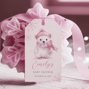 Baby It’s Cold Outside Pink Favor Tags