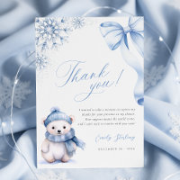 Baby It’s Cold Outside Polar Bear Thank You Card
