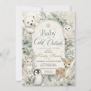 Baby It’s Cold Outside Winter Baby Shower Invitation